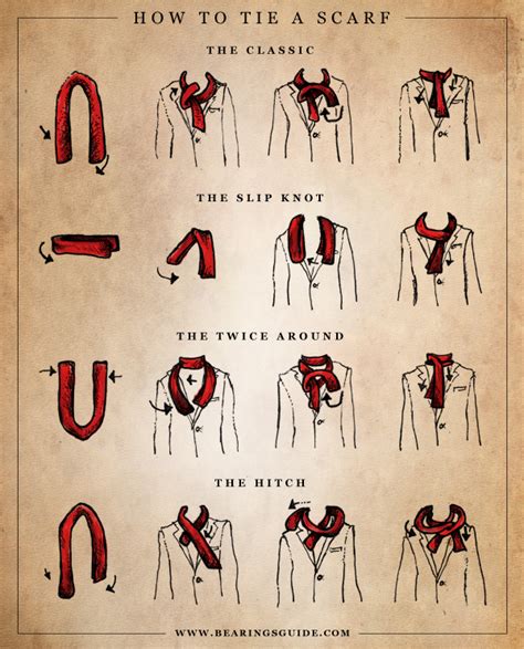 scarf tying instructions neck.